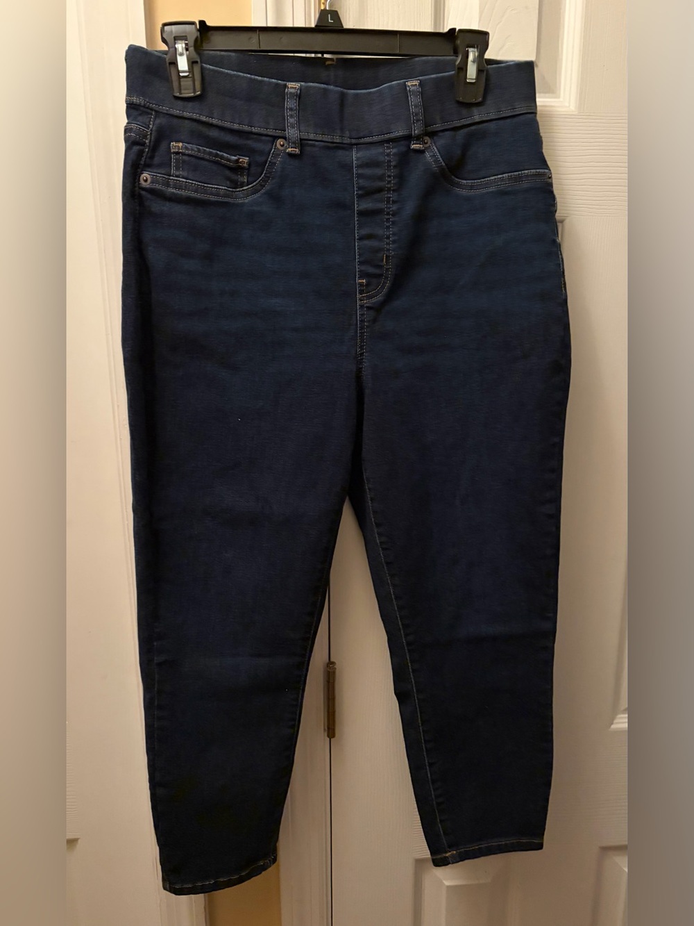 Time And Tru Womens Sculpting High Rise Ankle Dk Denim Jeggings Size M (8-10)